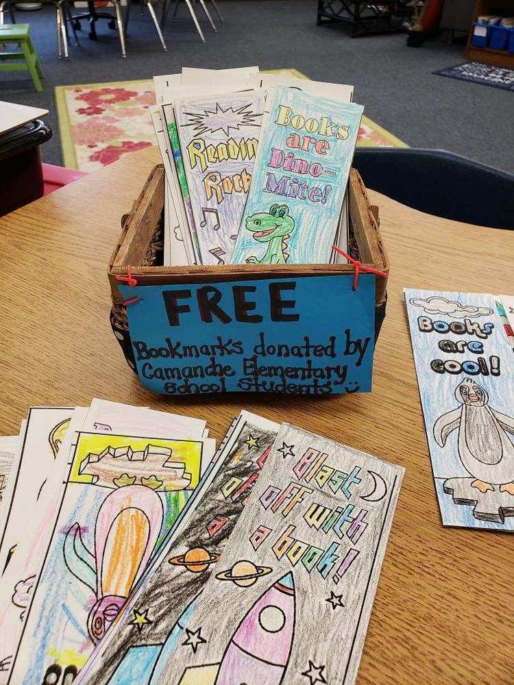 Camanche Elementary Students Create Community Bookmarks